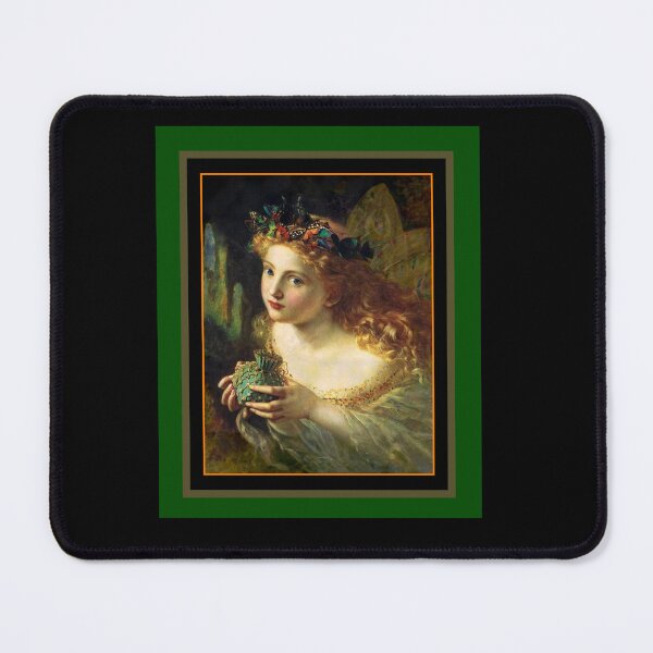 Item preview, IRISH AMERICAN HISTORY-A PORTRAIT OF A FAIRY BY SOPHIE GENGEMBRE ANDERSON (1869) GREEN BACKGROUND designed and sold by PatriotCat.