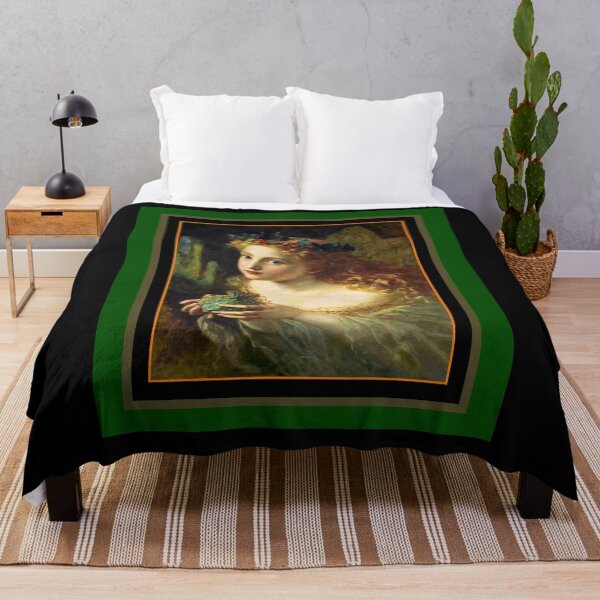 Item preview, IRISH AMERICAN HISTORY-A PORTRAIT OF A FAIRY BY SOPHIE GENGEMBRE ANDERSON (1869) GREEN BACKGROUND designed and sold by PatriotCat.
