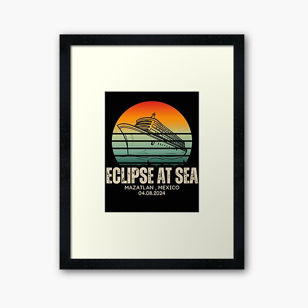 Item preview, Solar Eclipse At Sea Mazatlán Mexico 04.08.2024 designed and sold by RafikieCo.