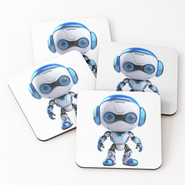 Item preview, 3D Cartoon AI Robot, Cute Robot, Robot Assistant, Logo, Sticker, Wall arts, Art Prints and More designed and sold by Kevin Lou.