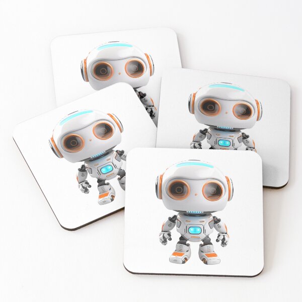 Item preview, 3D Cartoon AI Robot, Cute Robot, Robot Assistant, Logo, Sticker, Wall arts, Art Prints and More designed and sold by Kevin Lou.