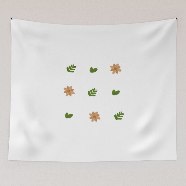 Item preview, Mini Plant Doodle Set Aesthetic Flower Leaves Chalk designed and sold by TheEclecticKat.