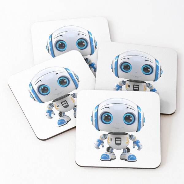 Item preview, 3D Cartoon AI Robot, Cute Robot, Robot Assistant, Logo, Sticker, Wall arts, Art Prints and More designed and sold by Kevin Lou.