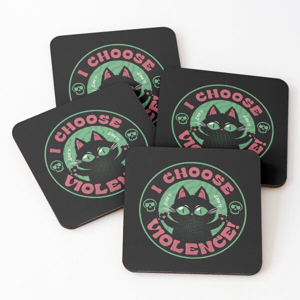 Item preview, I Choose Violence Funny Cat by Tobe Fonseca designed and sold by Tobe Fonseca®.