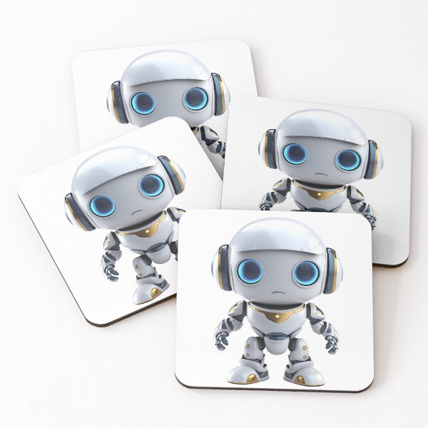 Item preview, 3D Cartoon AI Robot, Cute Robot, Robot Assistant, Logo, Sticker, Wall arts, Art Prints and More designed and sold by Kevin Lou.