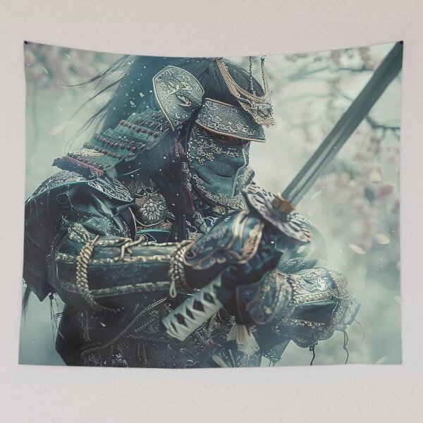 Item preview, Samurai Illustration designed and sold by nomiraclehere.