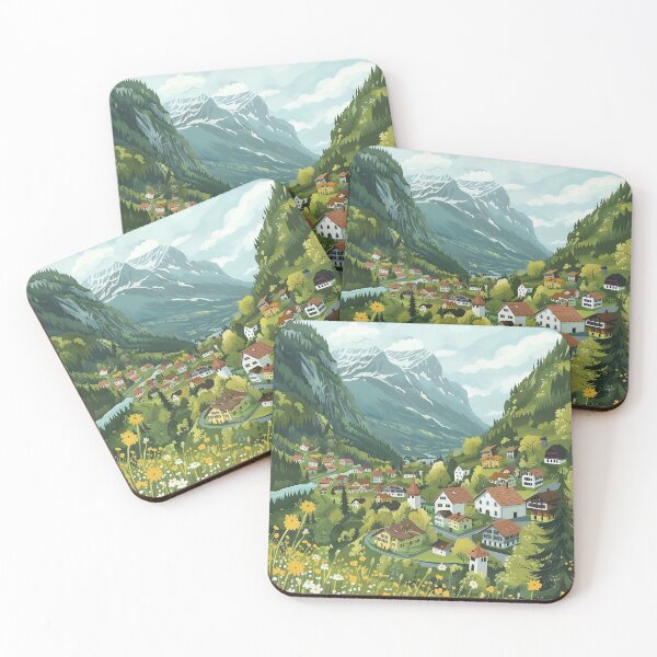 Item preview, Switzerland Digital Illustration designed and sold by ComicsFactory.