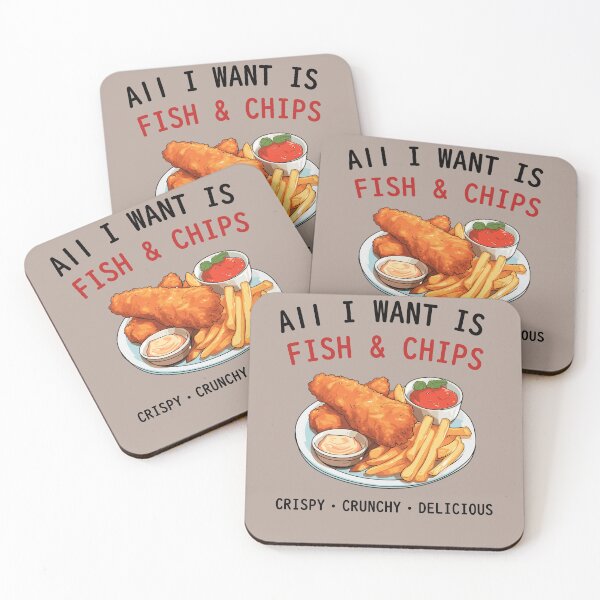 Item preview, All I want is Fish and Chips designed and sold by sakurashorty.
