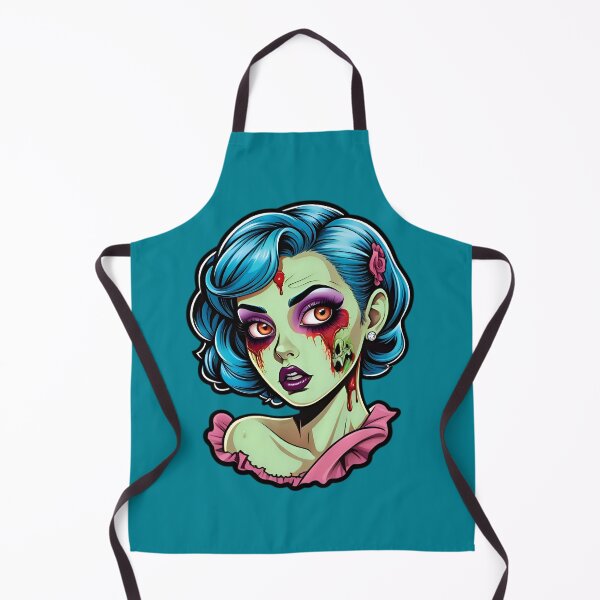 Aperçu de l'œuvre Cute Vintage Anime Zombie Pinup Girl créée et vendue par TheArtOfPat.