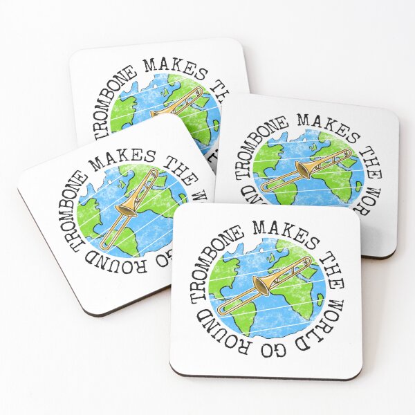 Item preview, Trombone Makes The World Go Round, Trombonist Earth Day designed and sold by doodlerob.