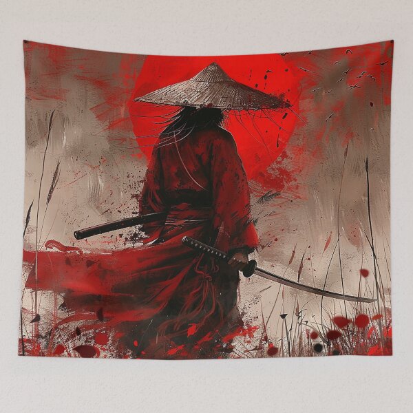Item preview, Samurai Illustration designed and sold by nomiraclehere.
