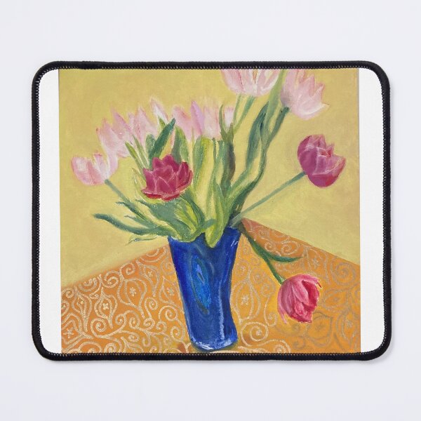 Item preview, Blue Vase of Tulips designed and sold by Jeanne Henner.