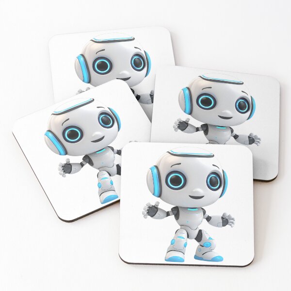 Item preview, 3D Cartoon AI Robot, Cute Robot, Robot Assistant, Logo, Sticker, Wall arts, Art Prints and More designed and sold by Kevin Lou.