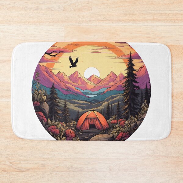 Item preview, Mountains Campsite designed and sold by NicolasGlowArt.