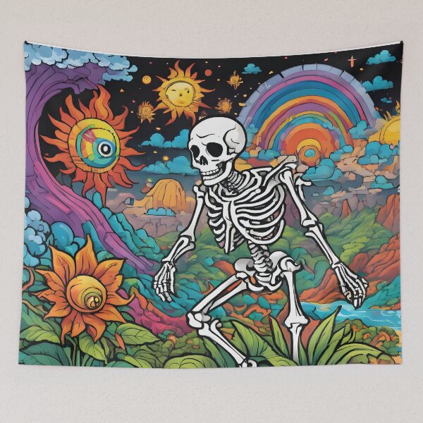 Item preview, Rainbow Skeleton Paradise designed and sold by Ashley's Art Shoppe.