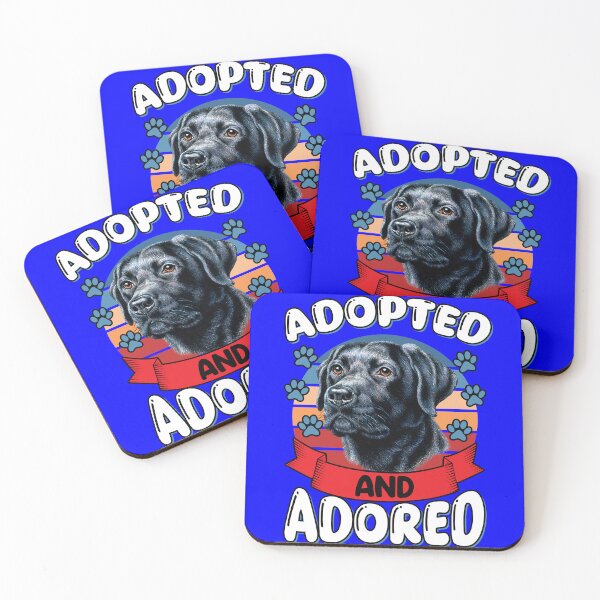 Artikelvorschau, Der Besitzer eines schwarzen Labrador-Hundes wurde adoptiert und verehrt entworfen und verkauft von fantasticdesign.