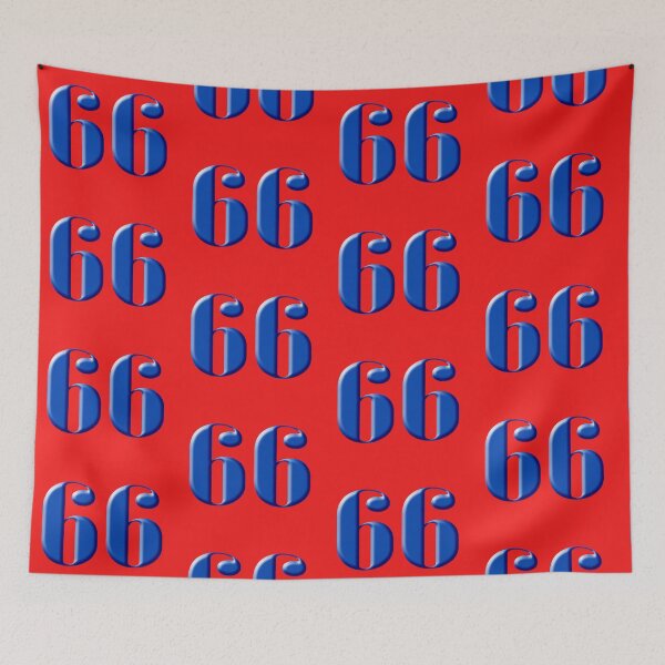 Item preview, NUMBER 66 IN BLUE COLOR designed and sold by solgel47.