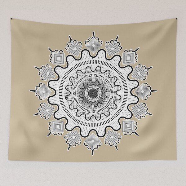 Item preview, Cycles Mandala w White Fill designed and sold by palmprints.