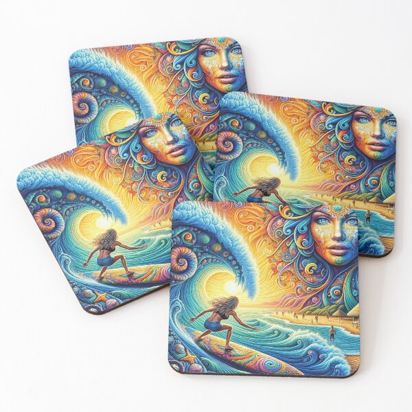 Item preview, Surfer Girl spiritual Sky designed and sold by bunnyboiler.