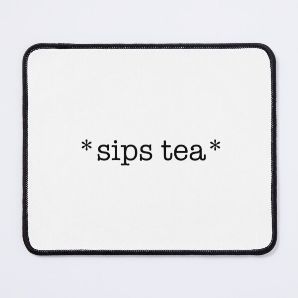 Item preview, Sips tea typewriter aesthetic designed and sold by TheEclecticKat.