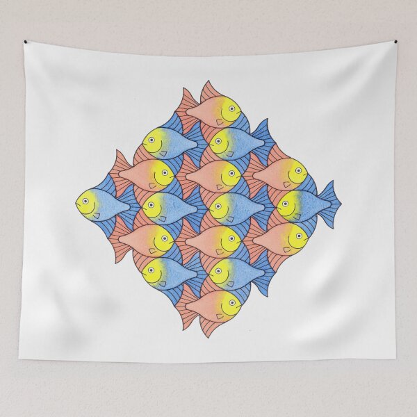 Item preview, Fish Tessellation designed and sold by tessellationfan.