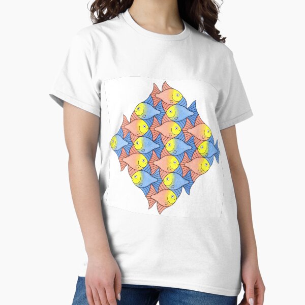 Item preview, Fish Tessellation designed and sold by tessellationfan.