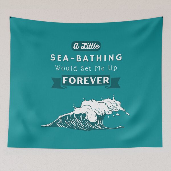 Item preview, Jane Austen Pride and Prejudice Quote - A Little Sea-Bathing Would Set Me Up Forever designed and sold by violet-hope.