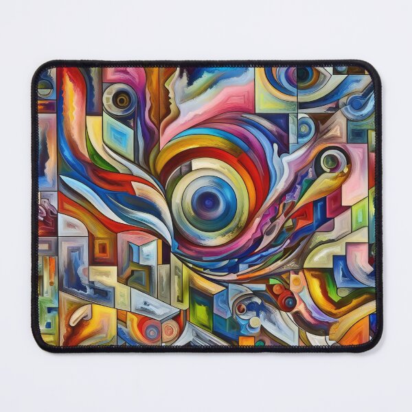 Item preview, Abstract Whirlwind Evocative Swirls in a Geometric Wonderland designed and sold by ArtComixHaven.
