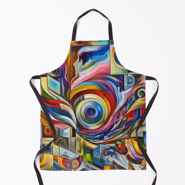 Item preview, Abstract Whirlwind Evocative Swirls in a Geometric Wonderland designed and sold by ArtComixHaven.