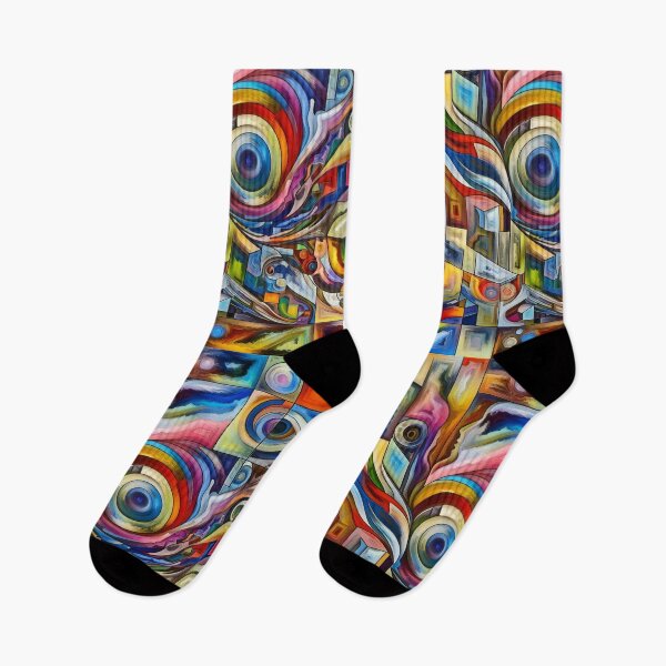 Item preview, Abstract Whirlwind Evocative Swirls in a Geometric Wonderland designed and sold by ArtComixHaven.