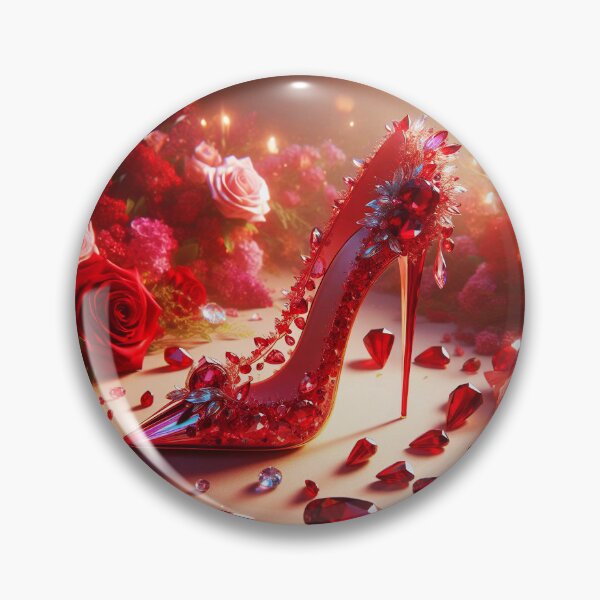 Item preview, Ruby Heels among roses designed and sold by EmeraldeaArt.