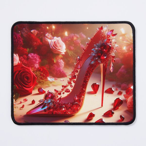 Item preview, Ruby Heels among roses designed and sold by EmeraldeaArt.