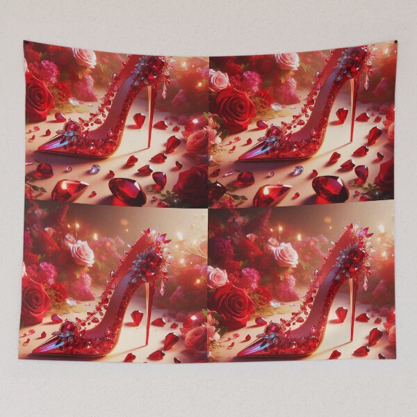 Item preview, Ruby Heels among roses designed and sold by EmeraldeaArt.