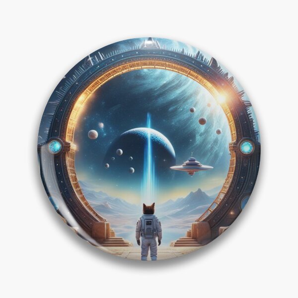 Item preview, Cat Stargate Sci-fi Fantasy designed and sold by Simplybe1.