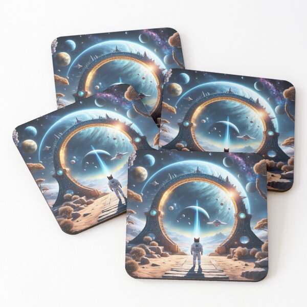 Item preview, Cat Stargate Sci-fi Fantasy designed and sold by Simplybe1.