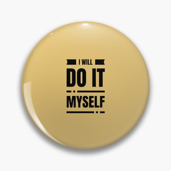 Item preview, I Will Do It Myself | Yellow Background designed and sold by RM-Journey.