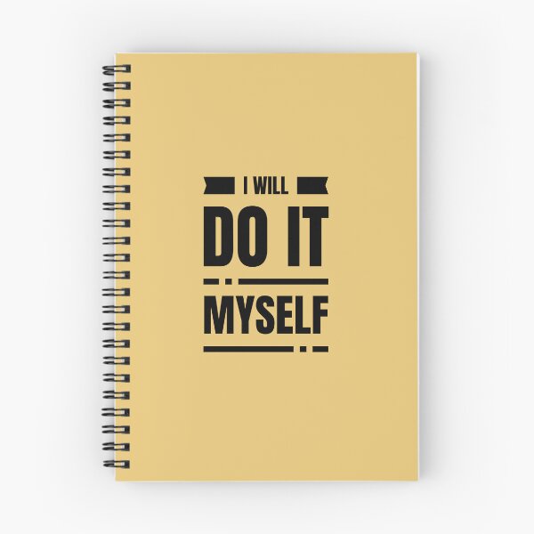 Item preview, I Will Do It Myself | Yellow Background designed and sold by RM-Journey.