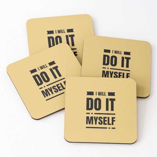 Item preview, I Will Do It Myself | Yellow Background designed and sold by RM-Journey.