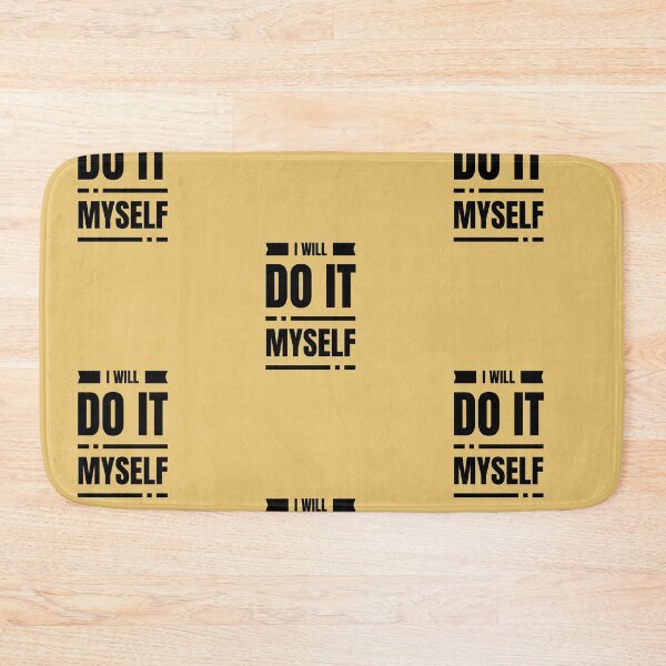Item preview, I Will Do It Myself | Yellow Background designed and sold by RM-Journey.