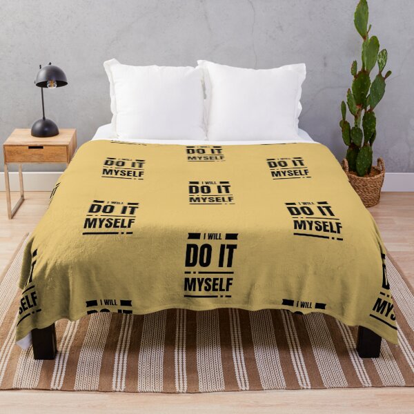 Item preview, I Will Do It Myself | Yellow Background designed and sold by RM-Journey.