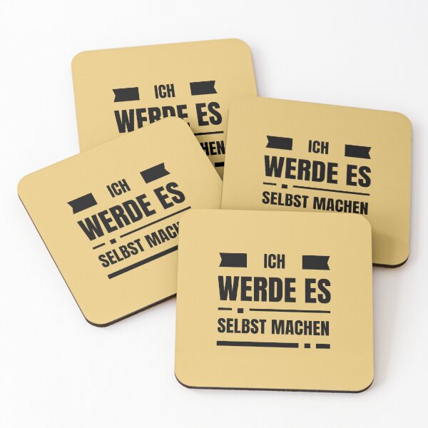 Item preview, Ich werde es selbst machen | Yellow Background designed and sold by RM-Journey.