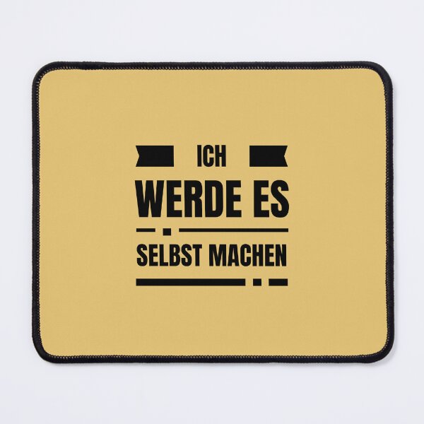 Item preview, Ich werde es selbst machen | Yellow Background designed and sold by RM-Journey.