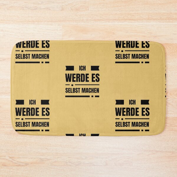 Item preview, Ich werde es selbst machen | Yellow Background designed and sold by RM-Journey.