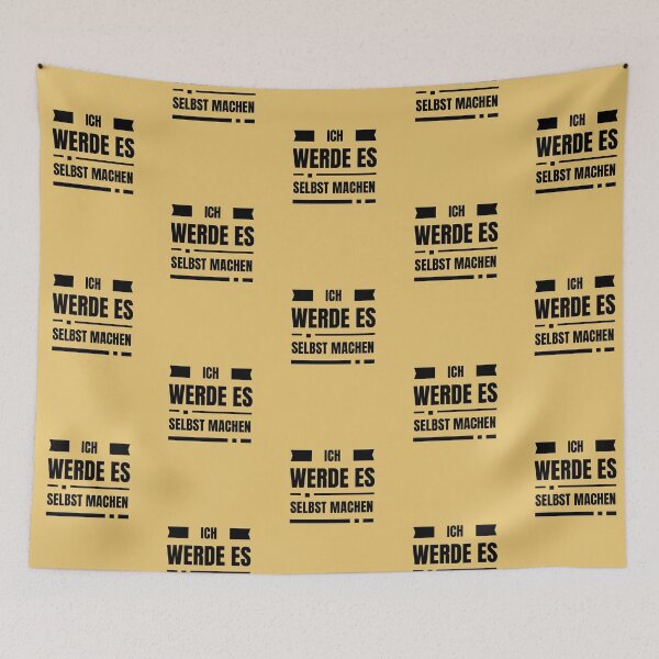 Item preview, Ich werde es selbst machen | Yellow Background designed and sold by RM-Journey.