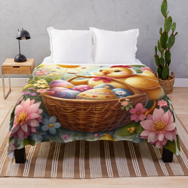Item preview, Easter Chicken with eggs basket designed and sold by Expressions-Sel.