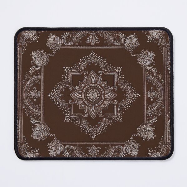Item preview, RogerPattern - "Refined Elegance: Brown and White Bandana" designed and sold by RogerPattern.