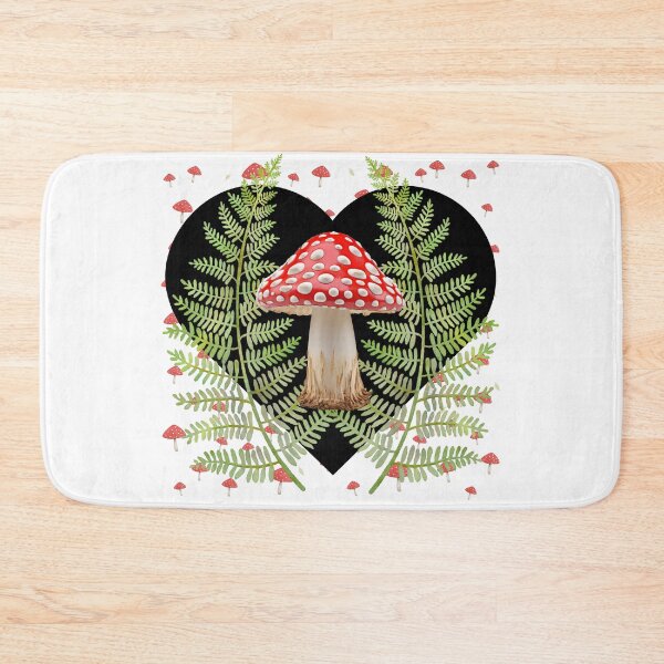 Item preview, Fly Agaric Amanita Muscaria toadstool and Ferns designed and sold by WildWoodlandWitch.