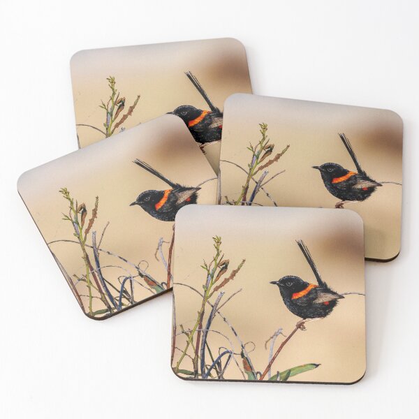 Item preview, Male Red-Backed Fairywren in Breeding Plumage designed and sold by RedChevy.