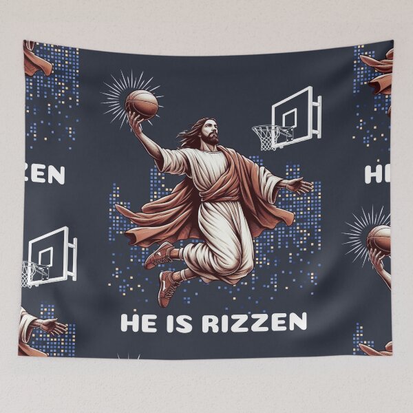 Item preview, Basketball Jesus Is Risen: He Is Rizzen designed and sold by Cree8if.