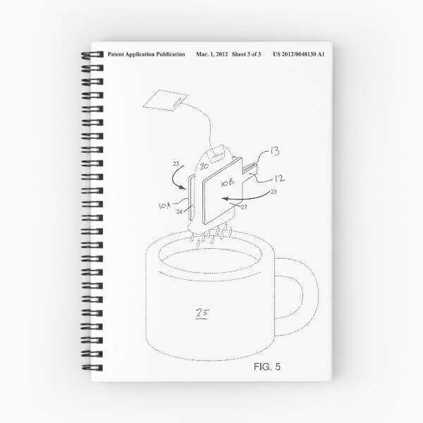 Item preview, Disposable Teabag Squeezer Patent Poster White Background designed and sold by Peek-Designs.
